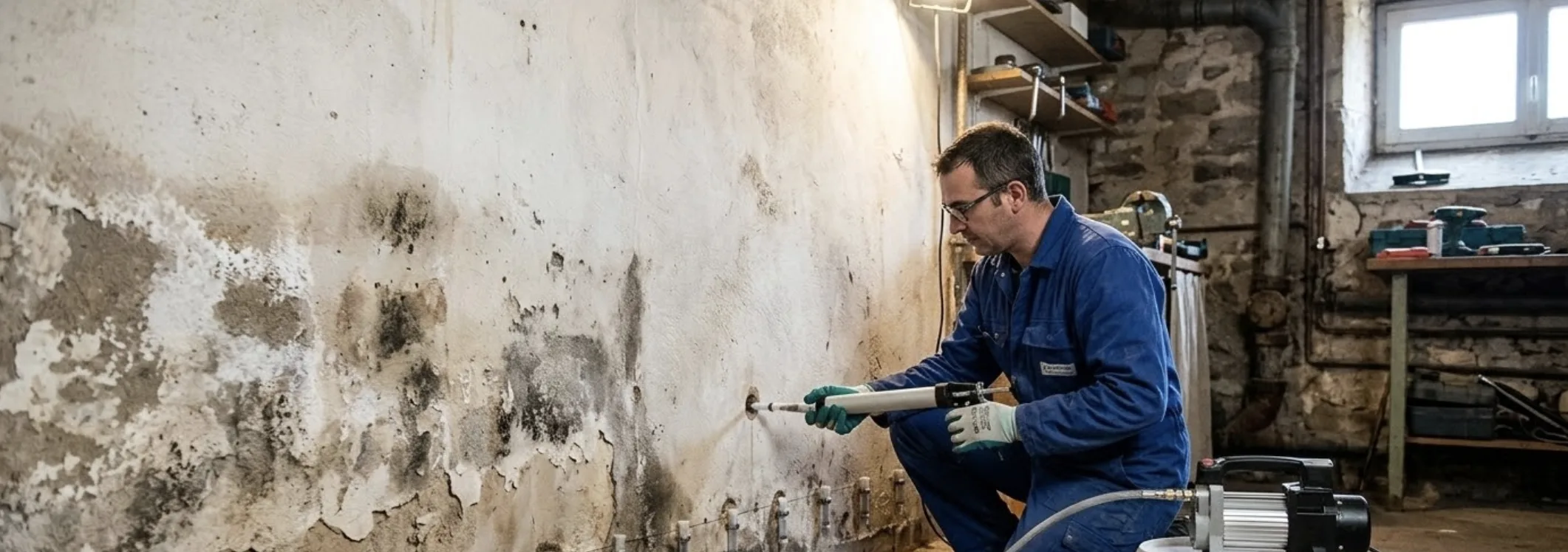 Assèchement des murs par injection : prix, produits et pièges à éviter
