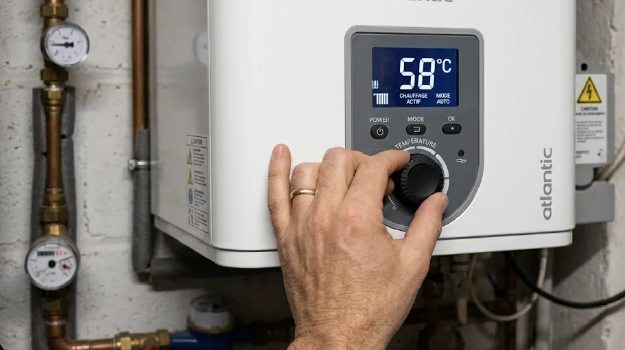 Comment régler une chaudière électrique Gialix (TCMA, TCMI, loi d'eau)