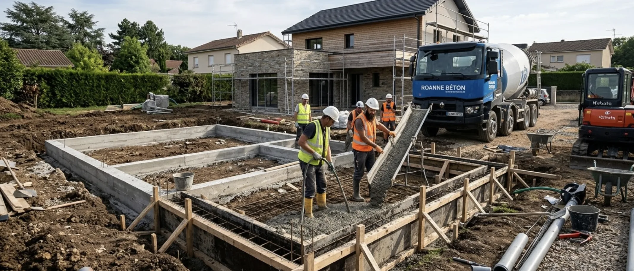 Dosage béton fondation : proportions exactes et calculs (2026)
