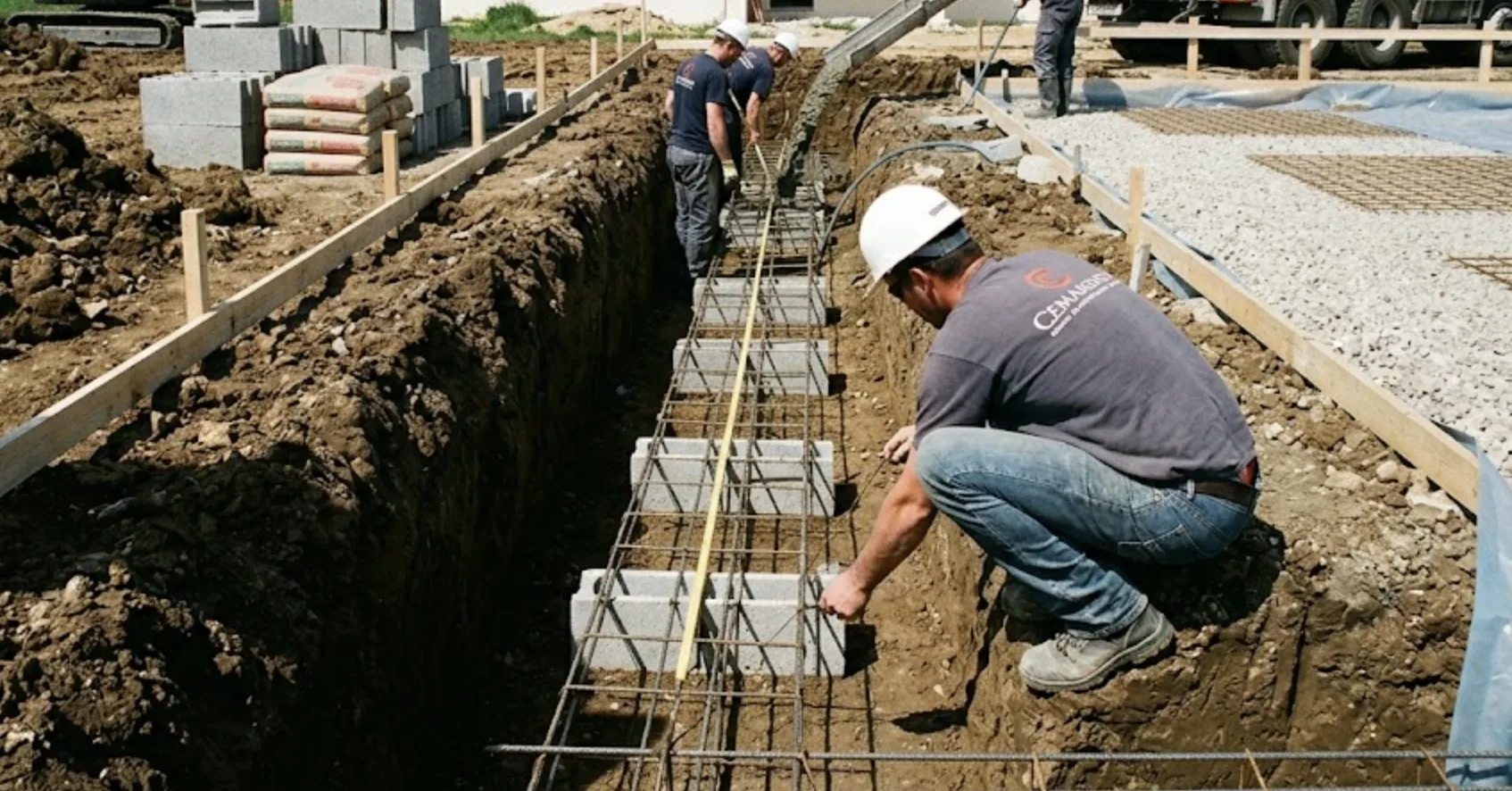 Fondation de garage : obligatoire, dimensions, types et étapes