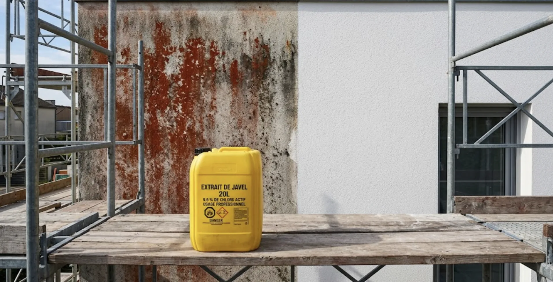 Nettoyage façade javel 9 6 : dosage, dilution et méthode pro