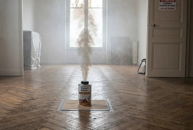 Utilisation d'un fumigène fogger anti-puces