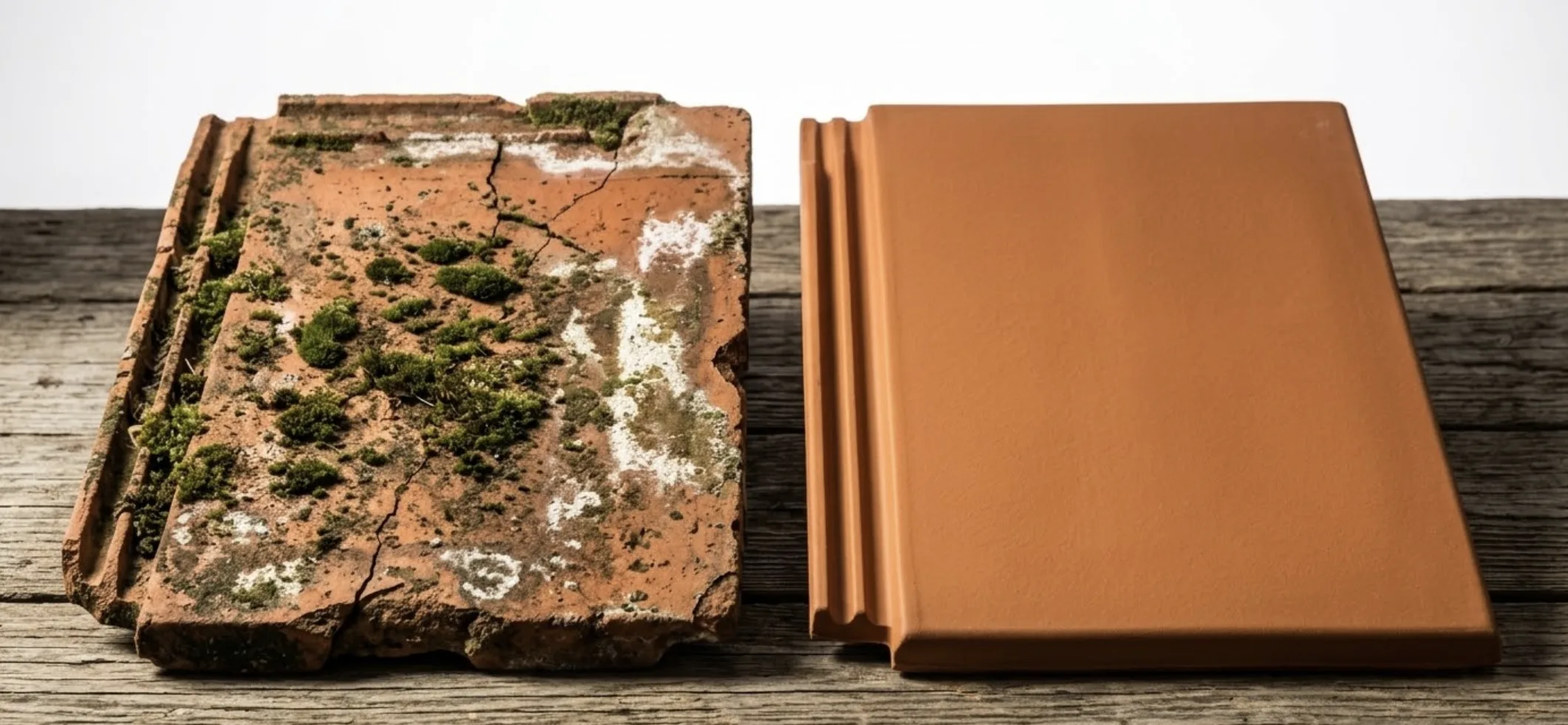 Toiture comportant quelques tuiles déplacées suites aux récents vents violents et tempêtes