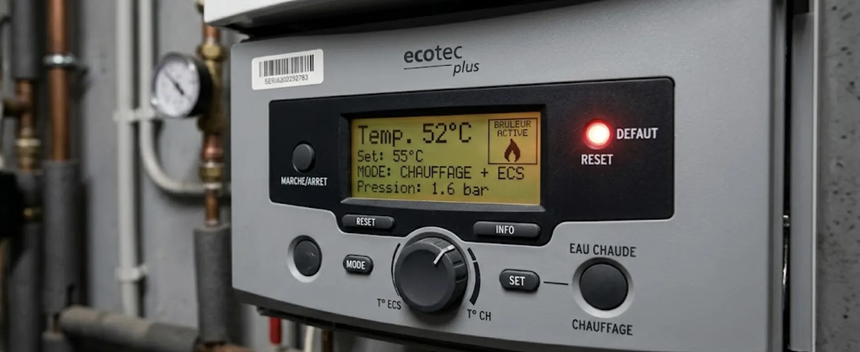 Symboles chaudière : signification des pictogrammes et codes erreur