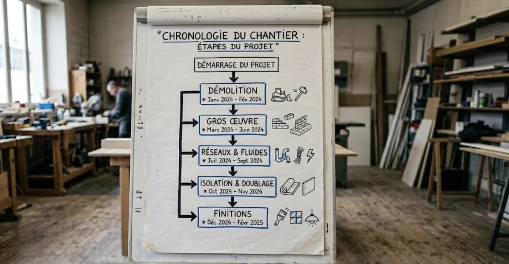 Planning travaux : comment structurer votre chantier avec Ma Gestion Rénovation ?