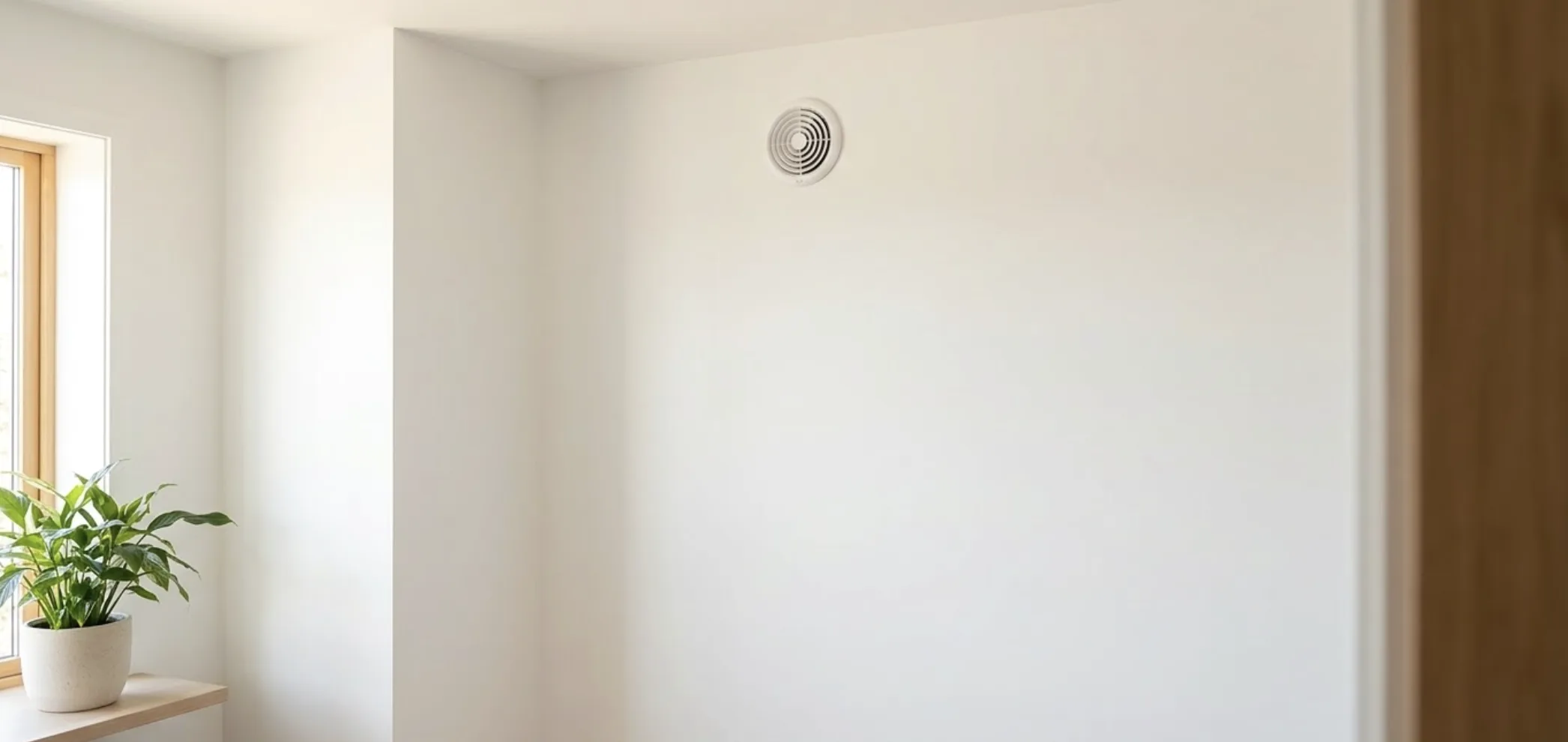 Installation d'un caisson de ventilation par surpression dans la buanderie d'une maison